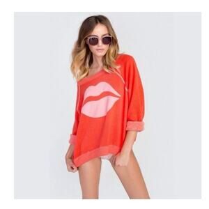 Wildfox Lip Red Sweater size XS